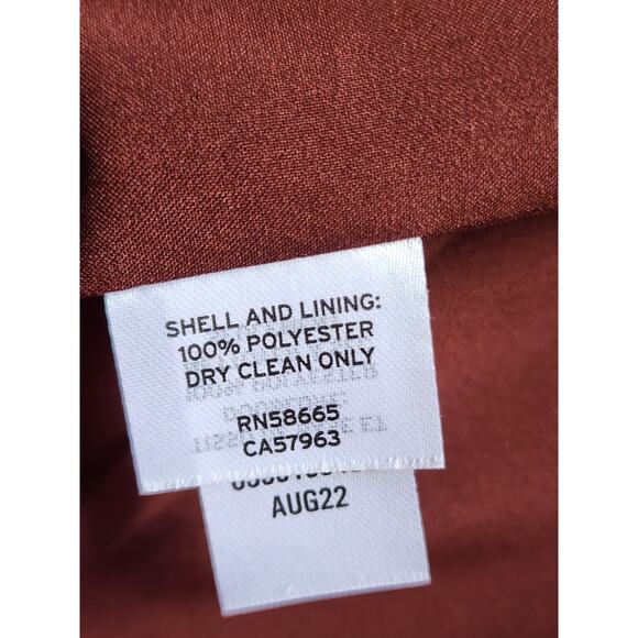 JACKET/SUIT TOP-NORDSTROM-Chocolate Brown-No Buttons-No Collar-Size XL - Picture 6 of 12